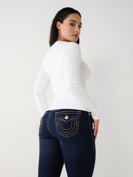 True Religion Women Solid Super Skinny Jeans