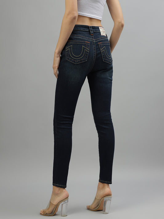 True Religion Women Solid Super Skinny Fit Jeans
