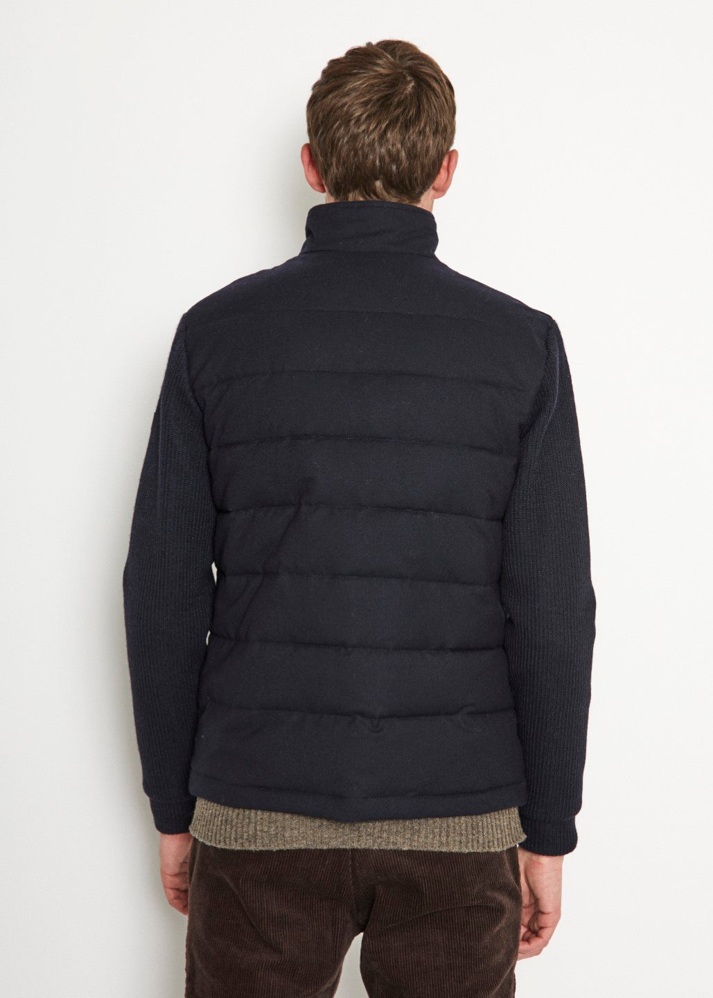 Bruun & Stengade Men Solid Stand Collar Full Sleeves Jacket