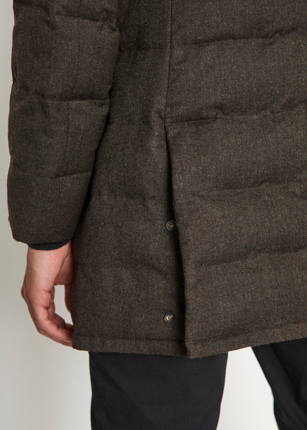 Bruun & Stengade Men Solid Stand Collar Full Sleeves Coat