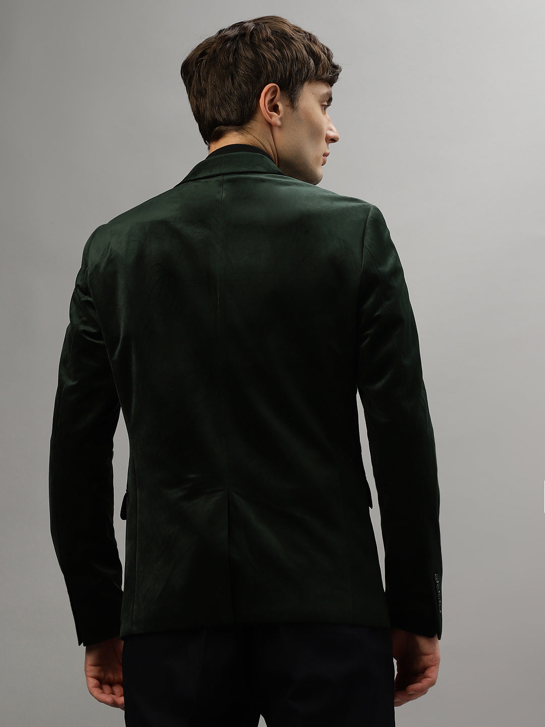 Lindbergh Men Solid Full Sleeves Notched Lapel Blazer