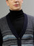 Lindbergh Men Printed V Neck Sleeveless Sweater