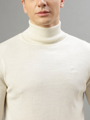 Lindbergh Men Solid Turtle Neck Full Sleeves Sweater