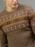 Lindbergh Men Printed Round Neck Full Sleeves Sweater