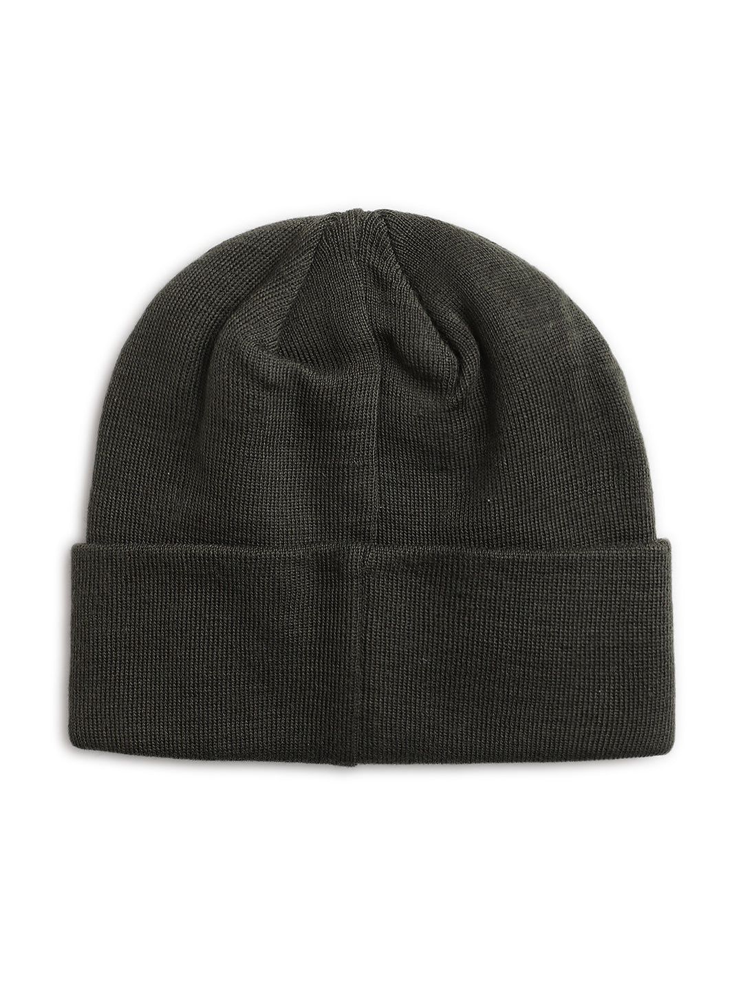 Lindbergh Men Olive Solid Beanie Cap