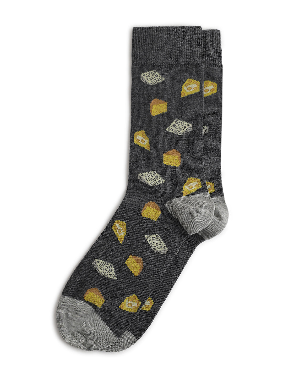 Lindbergh Men Grey Printed Socks