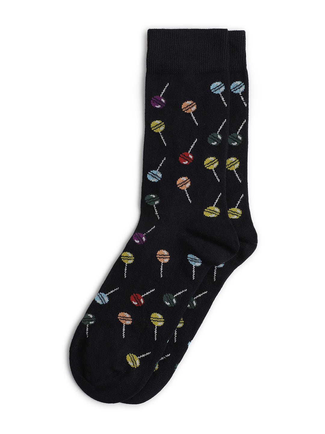 Lindbergh Men Navy Blue Printed Socks