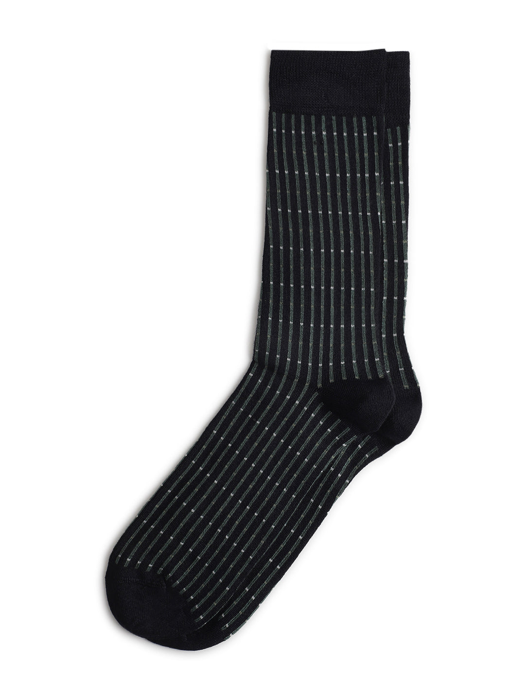 Lindbergh Men Green Striped Socks