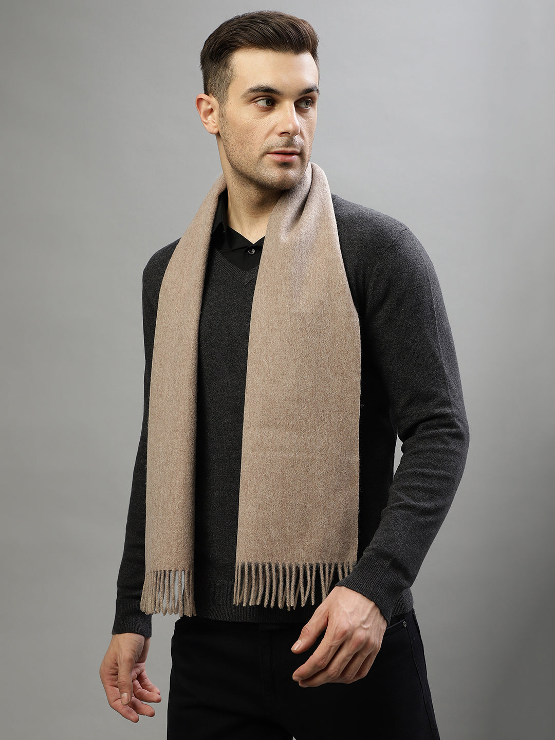 Bruun & Stengade Men Brown Solid Muffler