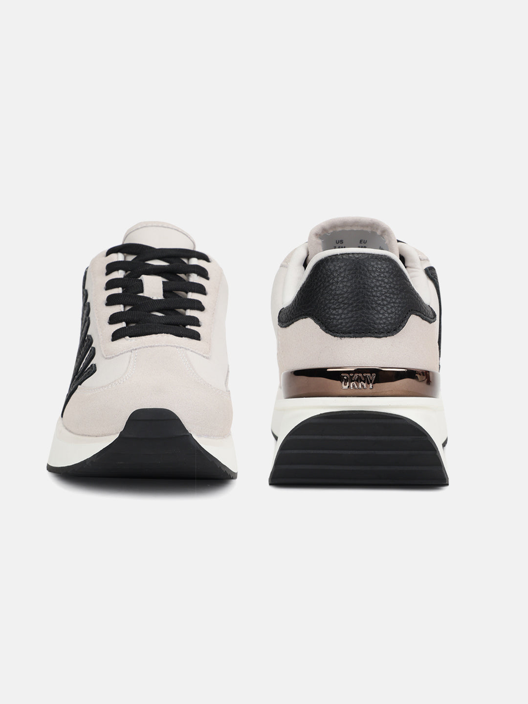 Dkny Women Grey Solid Round Toe Lace-Ups Sneakers