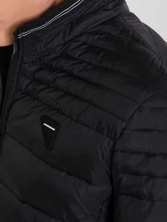 Antony Morato Men Solid High Neck Full Sleeves Jacket