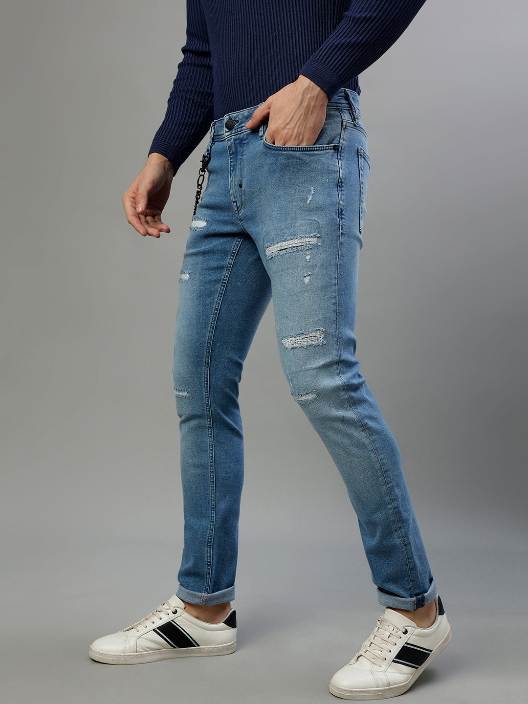 Antony Morato Men Solid Tapered Fit Jeans