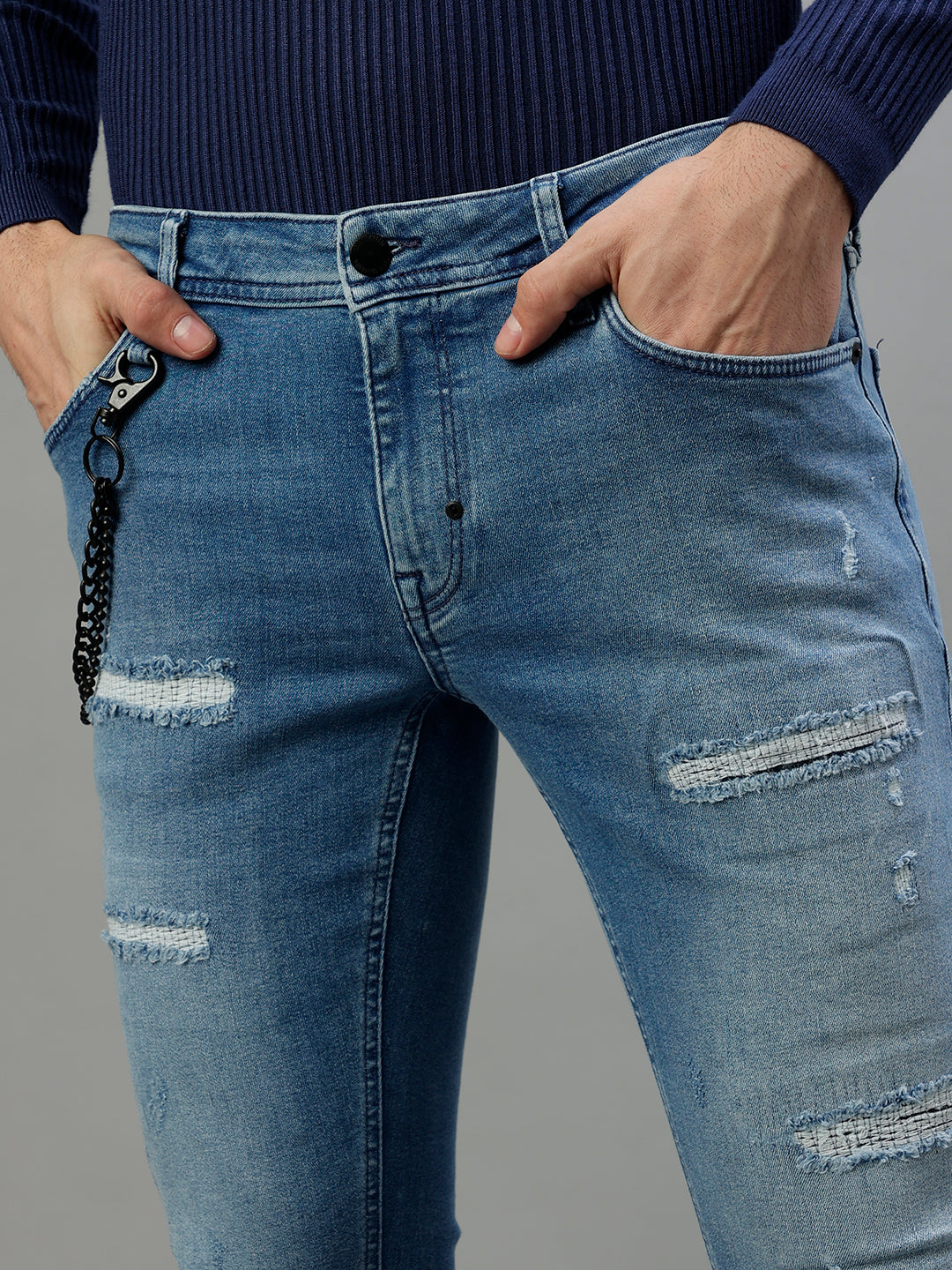 Antony Morato Men Solid Tapered Fit Jeans