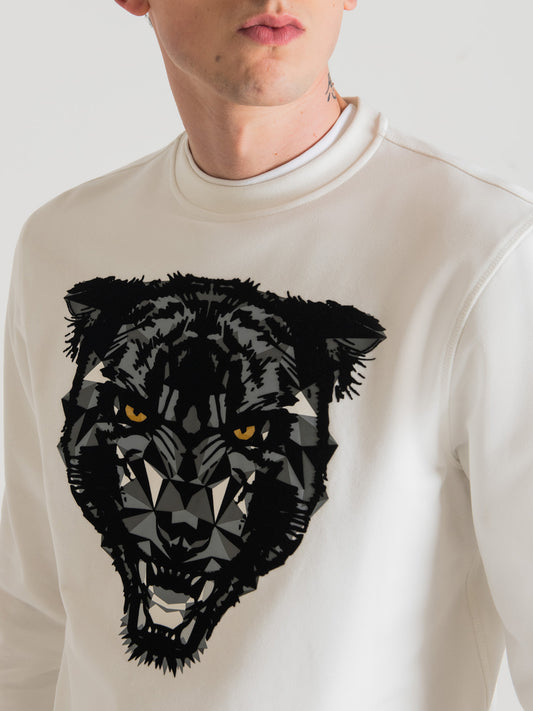 Antony Morato Men Printed Round Neck Full Sleeves Sweatshirt