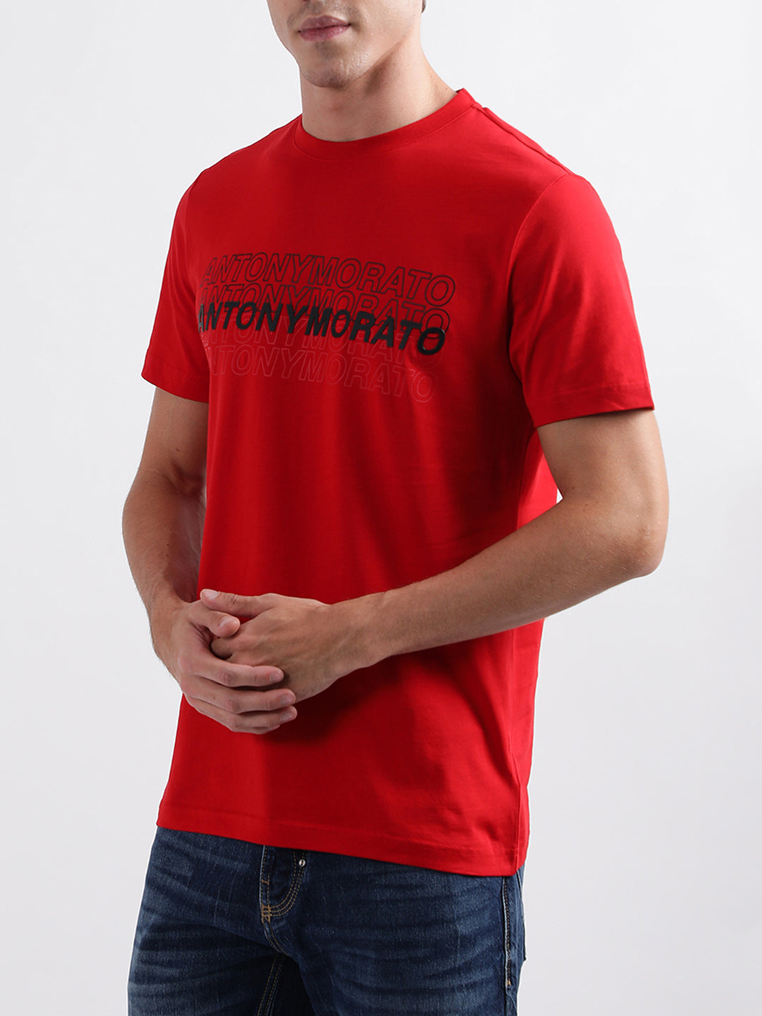 Antony Morato Red Slim Fit T-Shirt