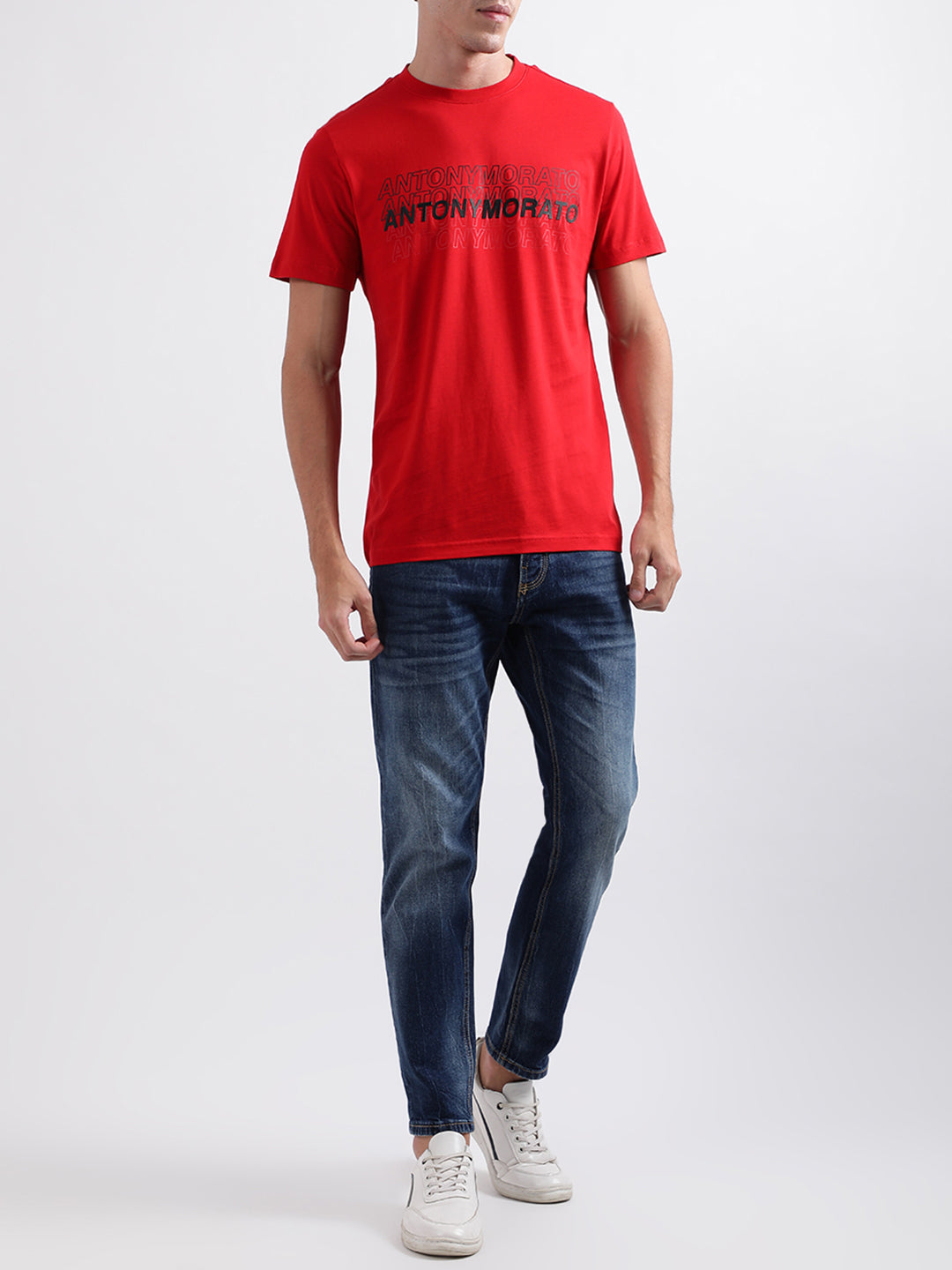 Antony Morato Red Slim Fit T-Shirt