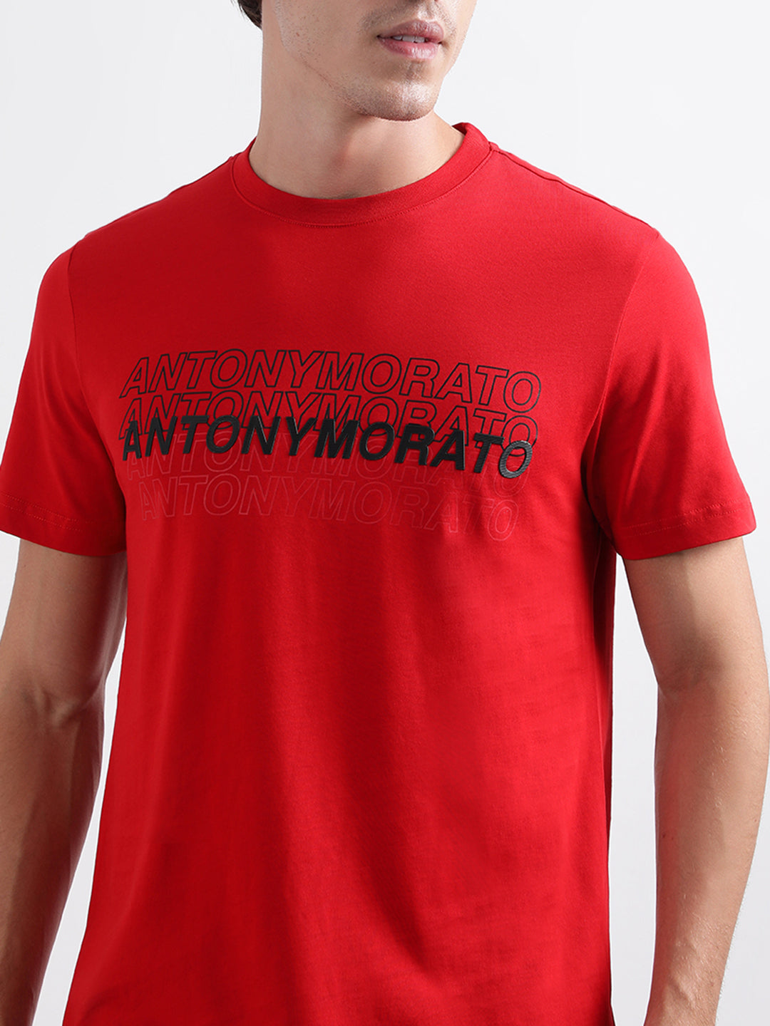 Antony Morato Red Slim Fit T-Shirt
