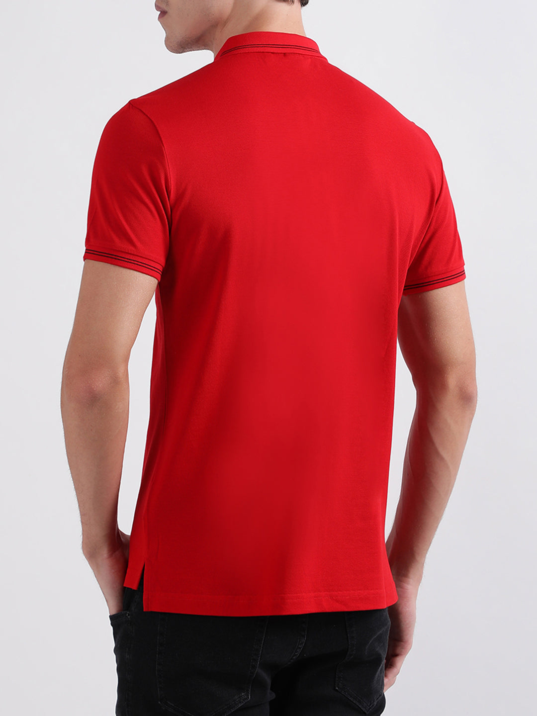 Antony Morato Red Slim Fit Polo T-Shirt