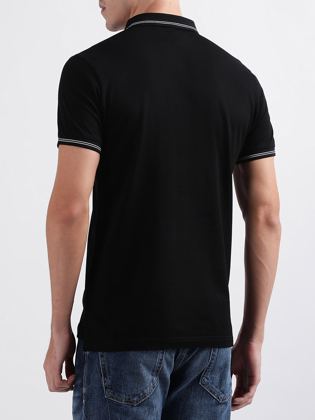 Antony Morato Black Slim Fit Polo T-Shirt