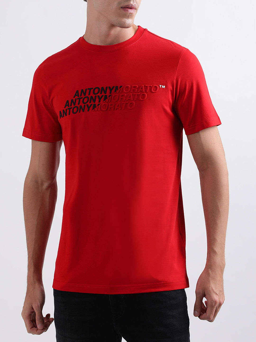 Antony Morato Red Regular Fit T-Shirt