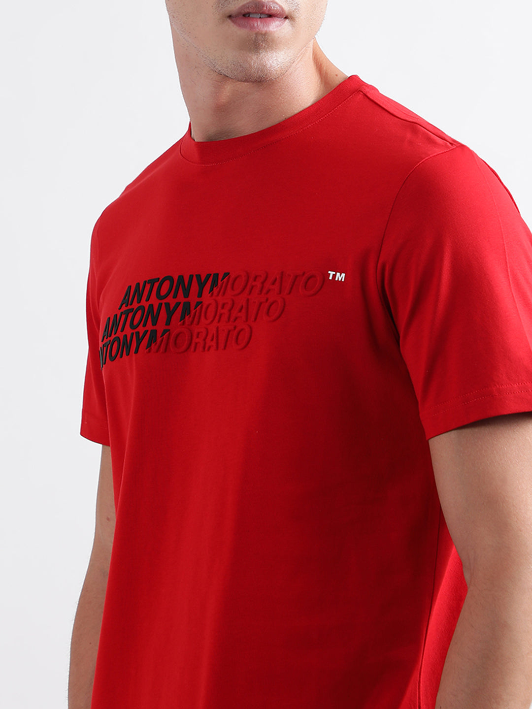 Antony Morato Red Regular Fit T-Shirt