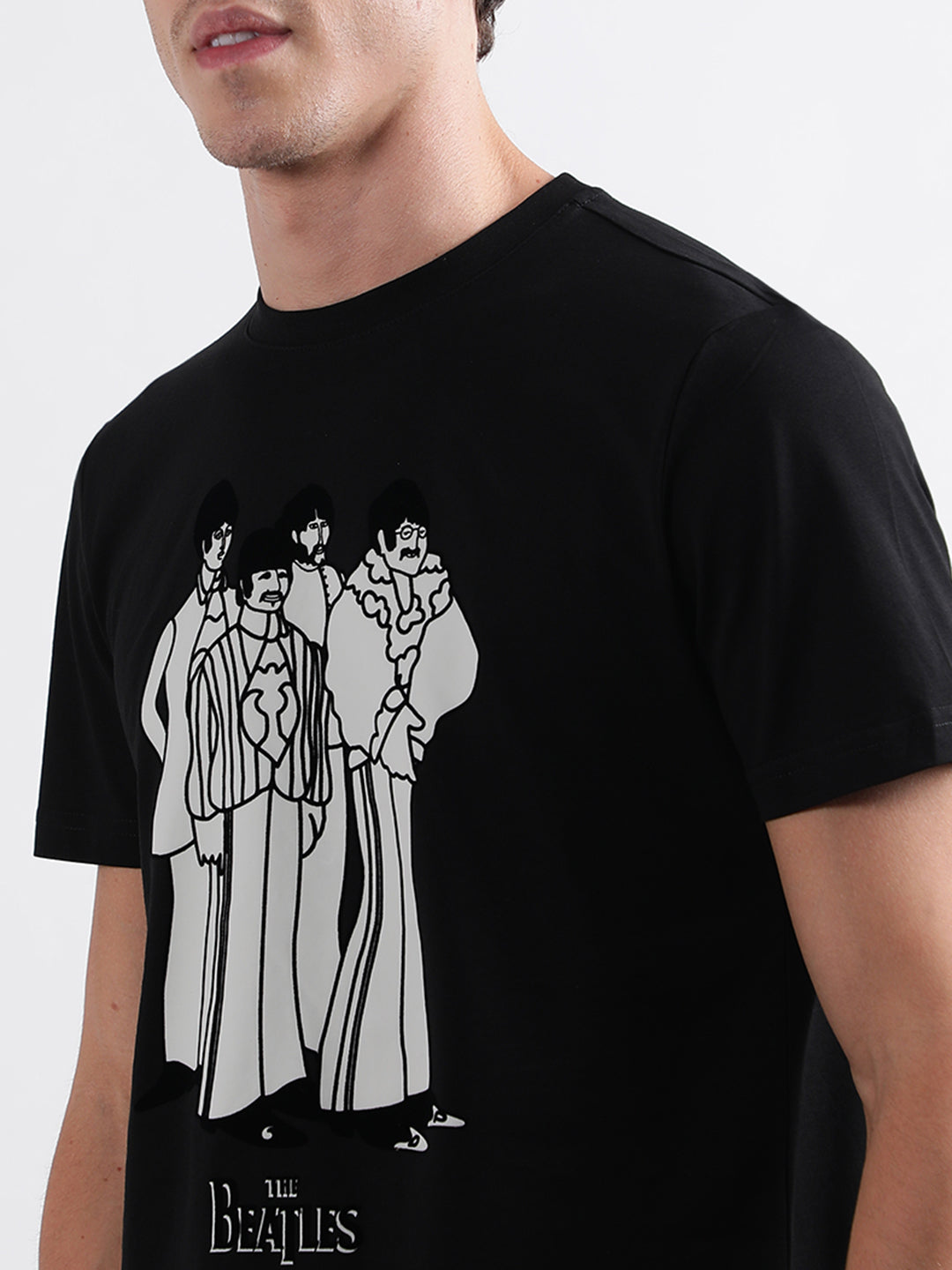 Antony Morato Black Printed Regular Fit T-Shirt