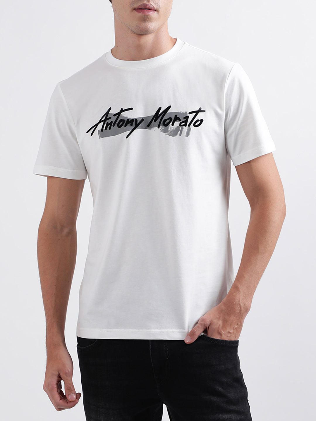 Antony Morato White Regular Fit T-Shirt