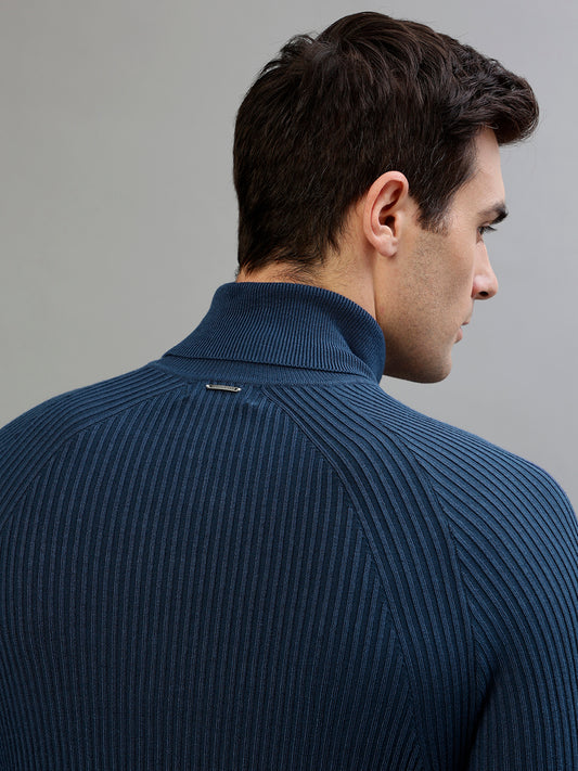 Antony Morato Men Solid High Neck Full Sleeves Sweater
