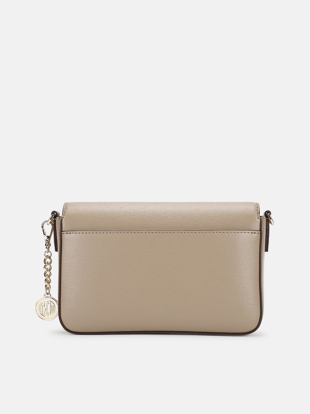 Dkny Women Beige Solid Crossbody