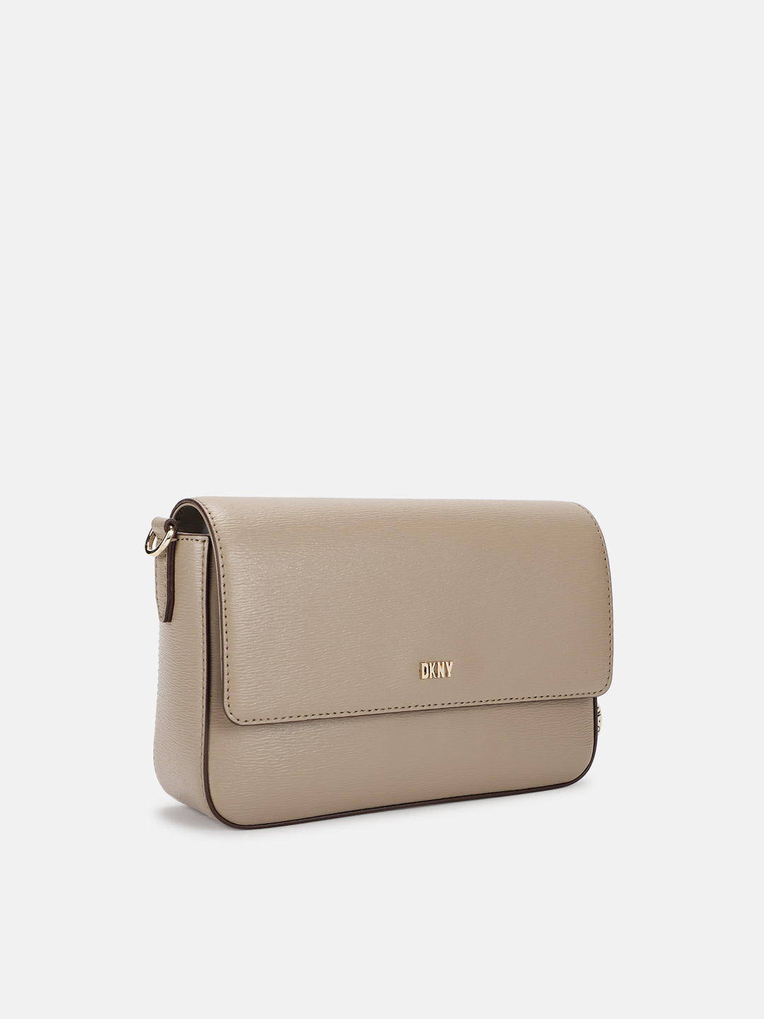 Dkny Women Beige Solid Crossbody