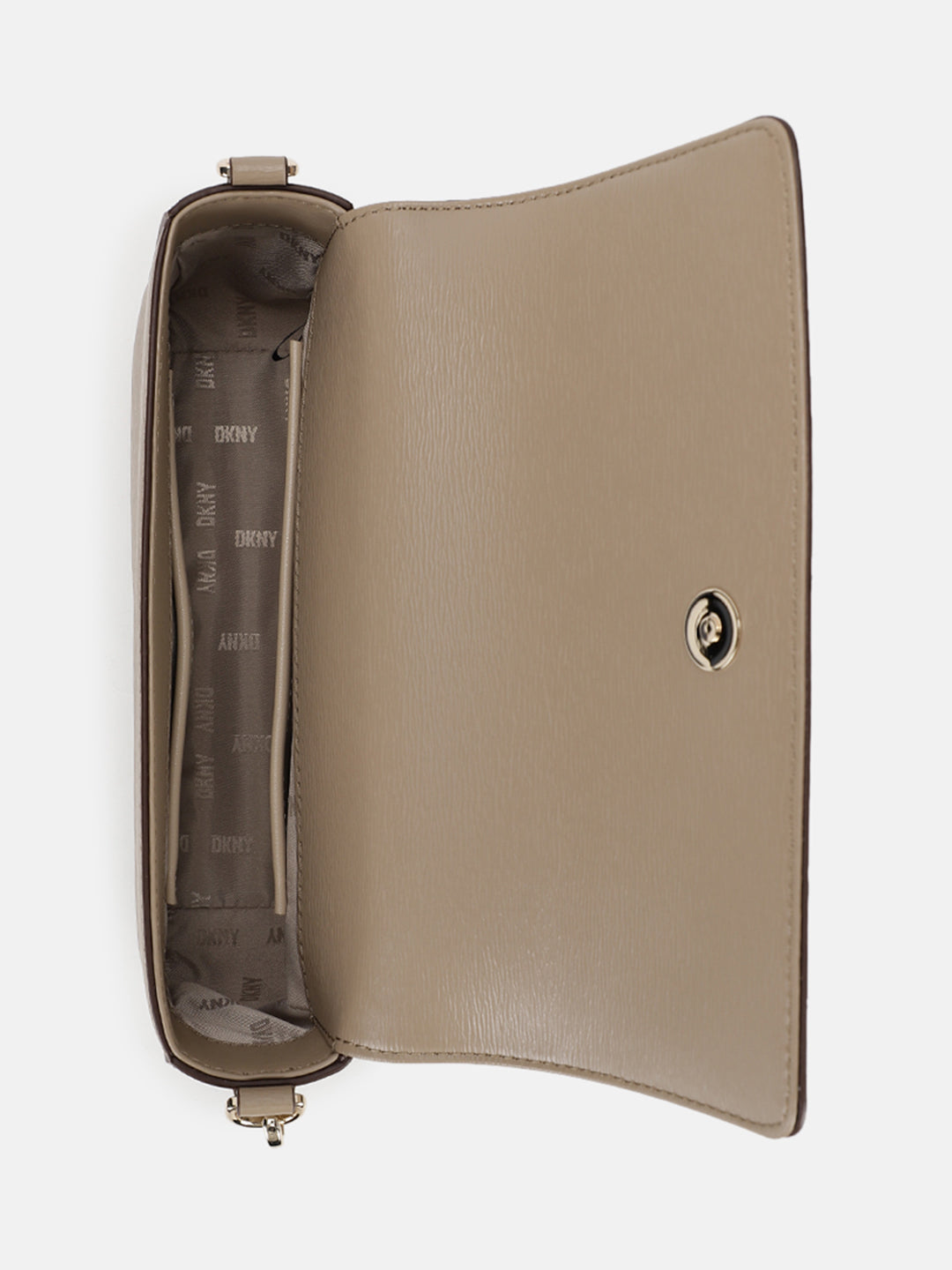 Dkny Women Beige Solid Crossbody