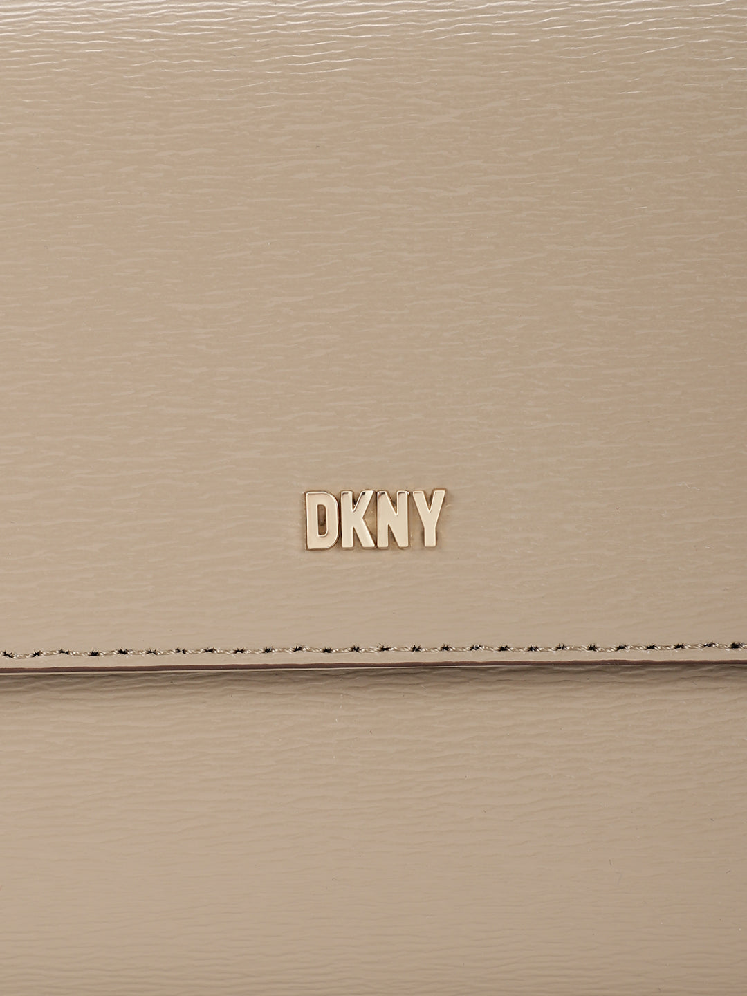 Dkny Women Beige Solid Crossbody