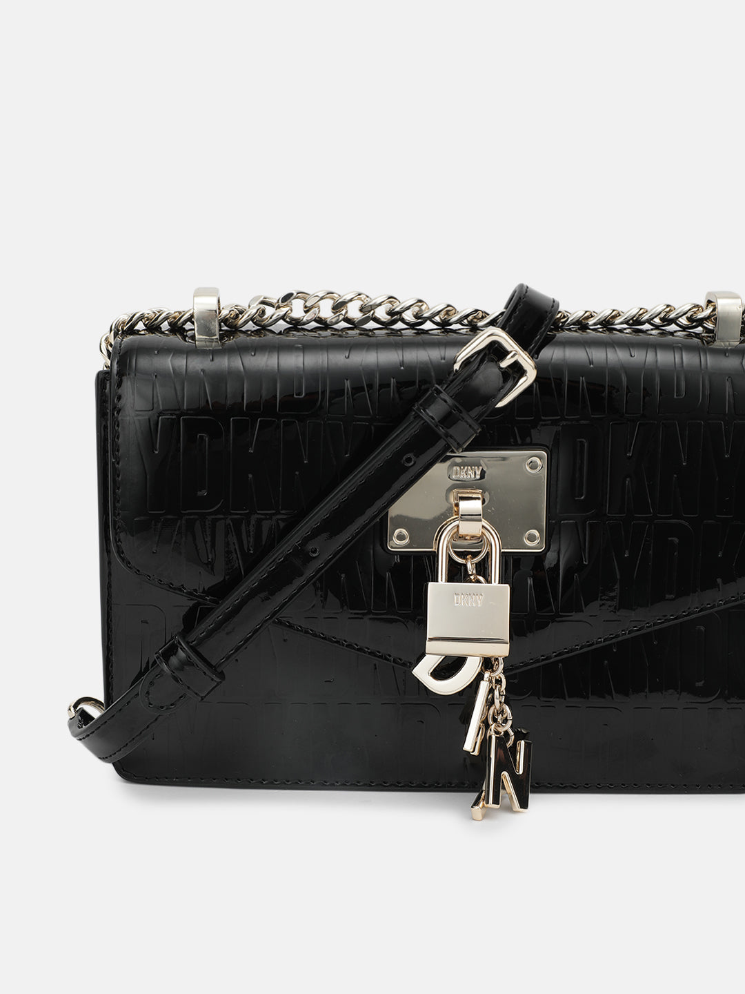 Dkny Women Black Textured Sling Bag