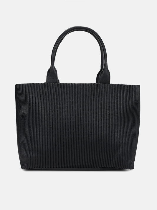 Dkny Women Black Textured Handheld Bag