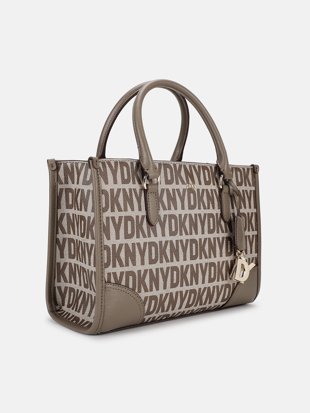 Dkny Women Beige Printed Shoulder Bag