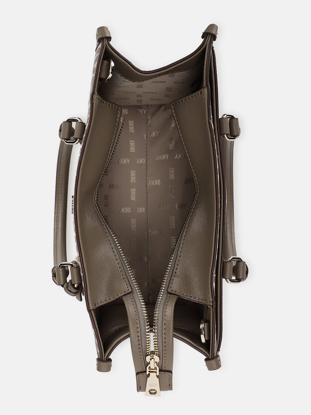 Dkny Women Beige Printed Shoulder Bag