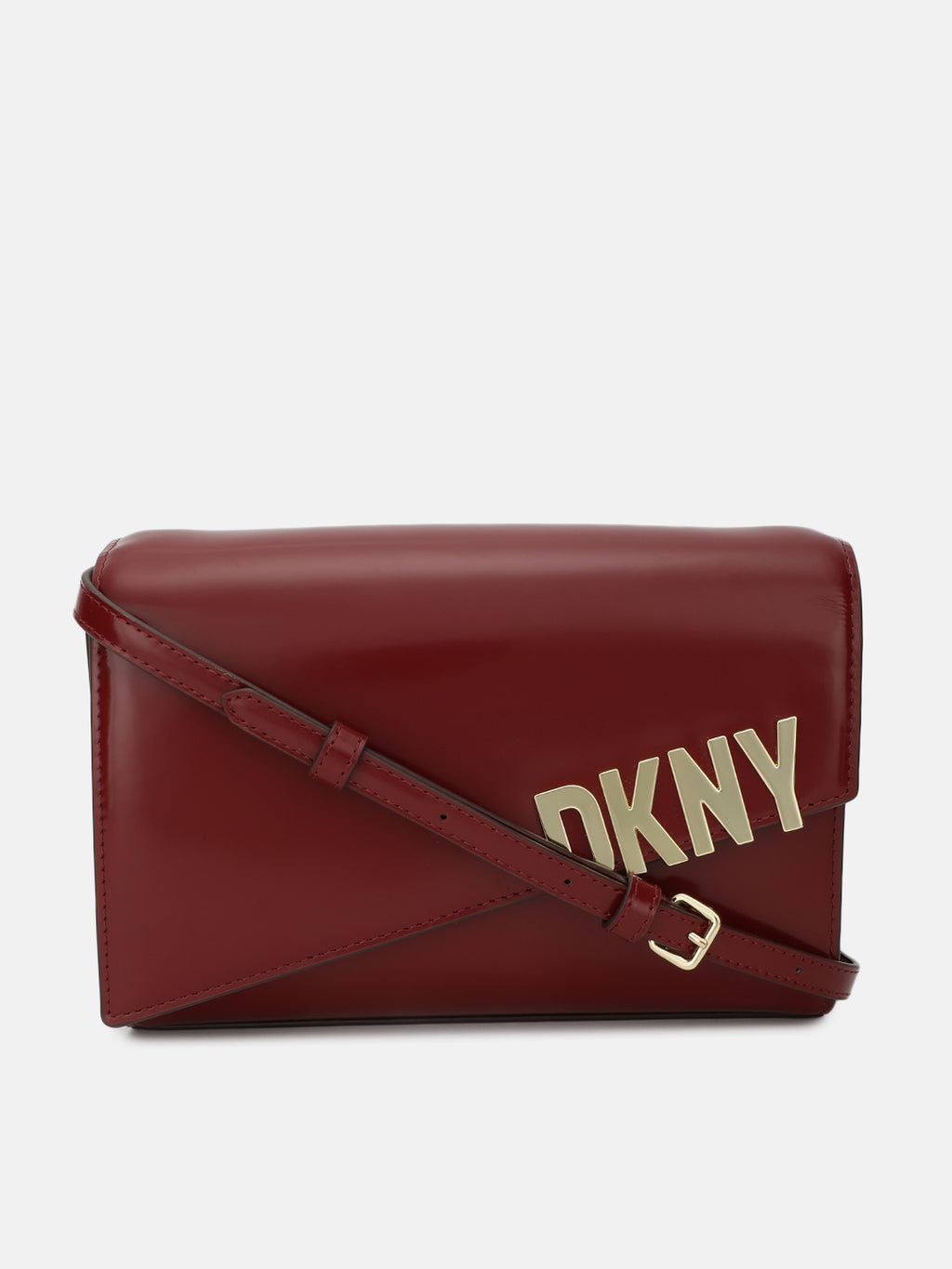 dkny red clutch bag