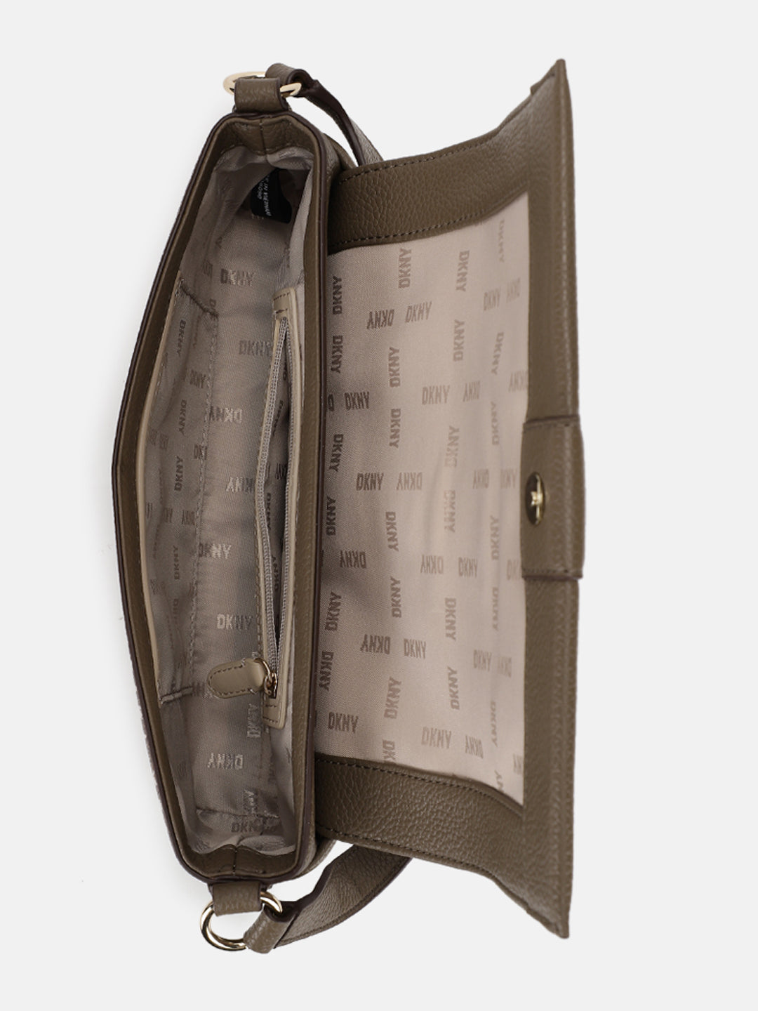 Dkny Women Beige Printed Crossbody