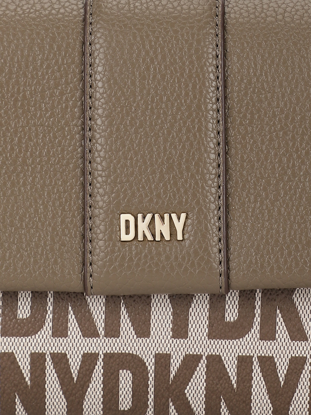 Dkny Women Beige Printed Crossbody