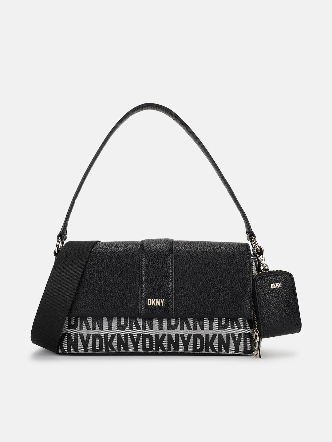 Dkny Women Black Printed Crossbody