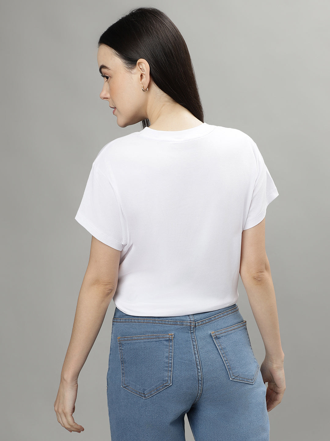 Dkny White Fashion Logo Regular Fit Top