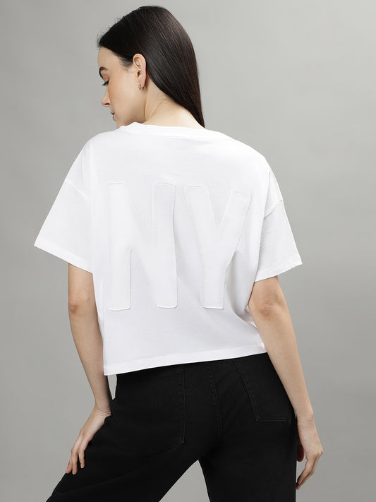 Dkny White Fashion Regular Fit Top