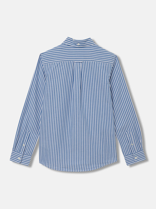 Gant Kids Blue Fashion Striped Regular Fit Shirt