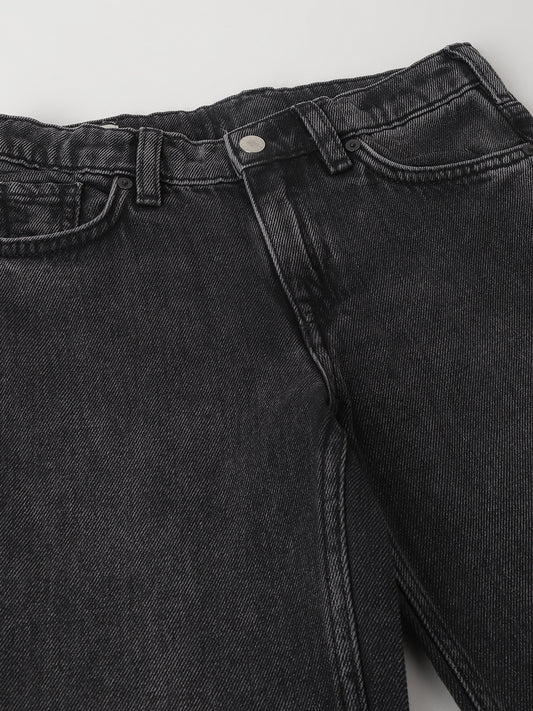 Gant Boys Black Solid Relaxed Fit Jeans