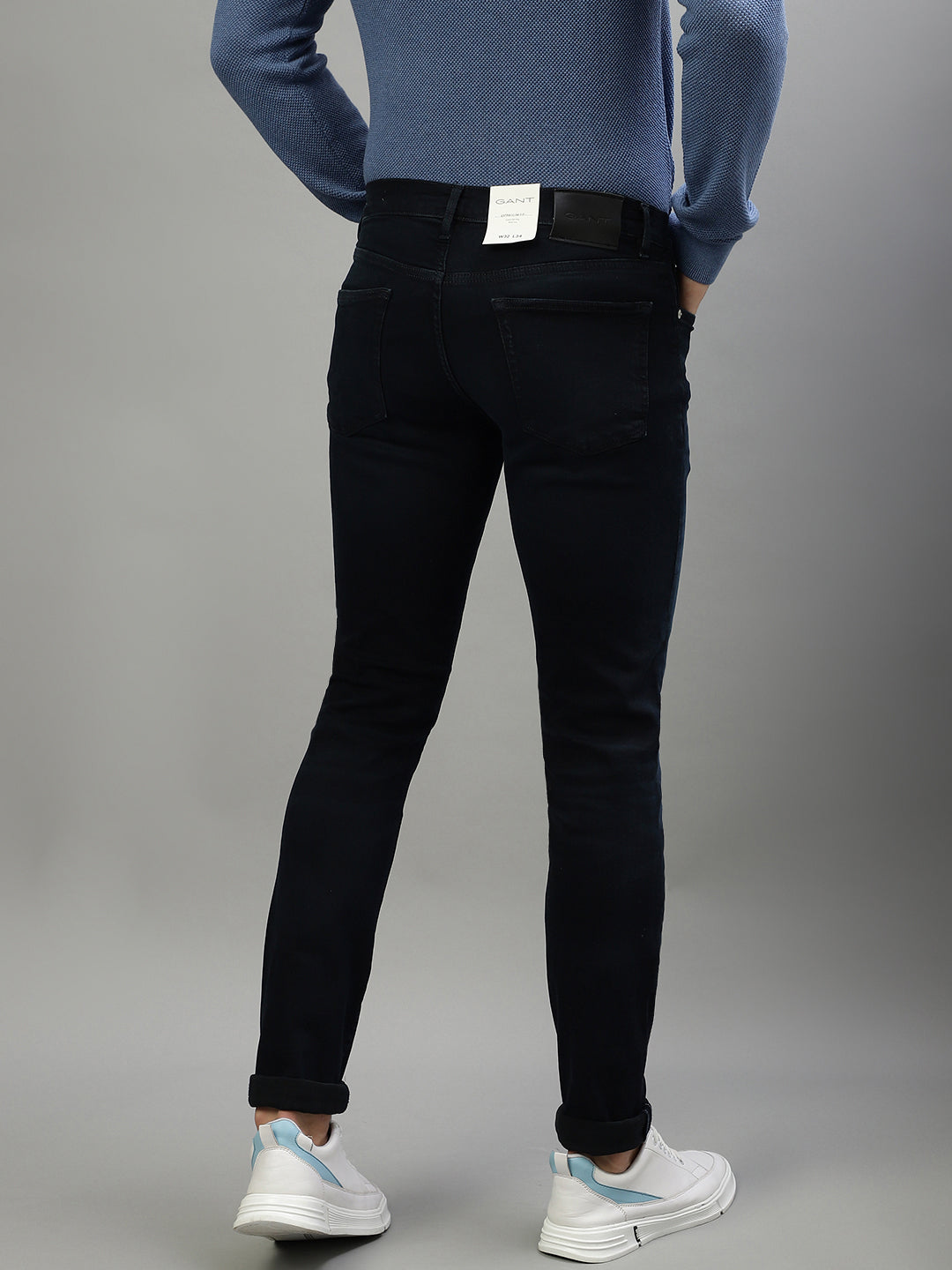 Gant Men Blue Washed Extra Slim Fit Jeans