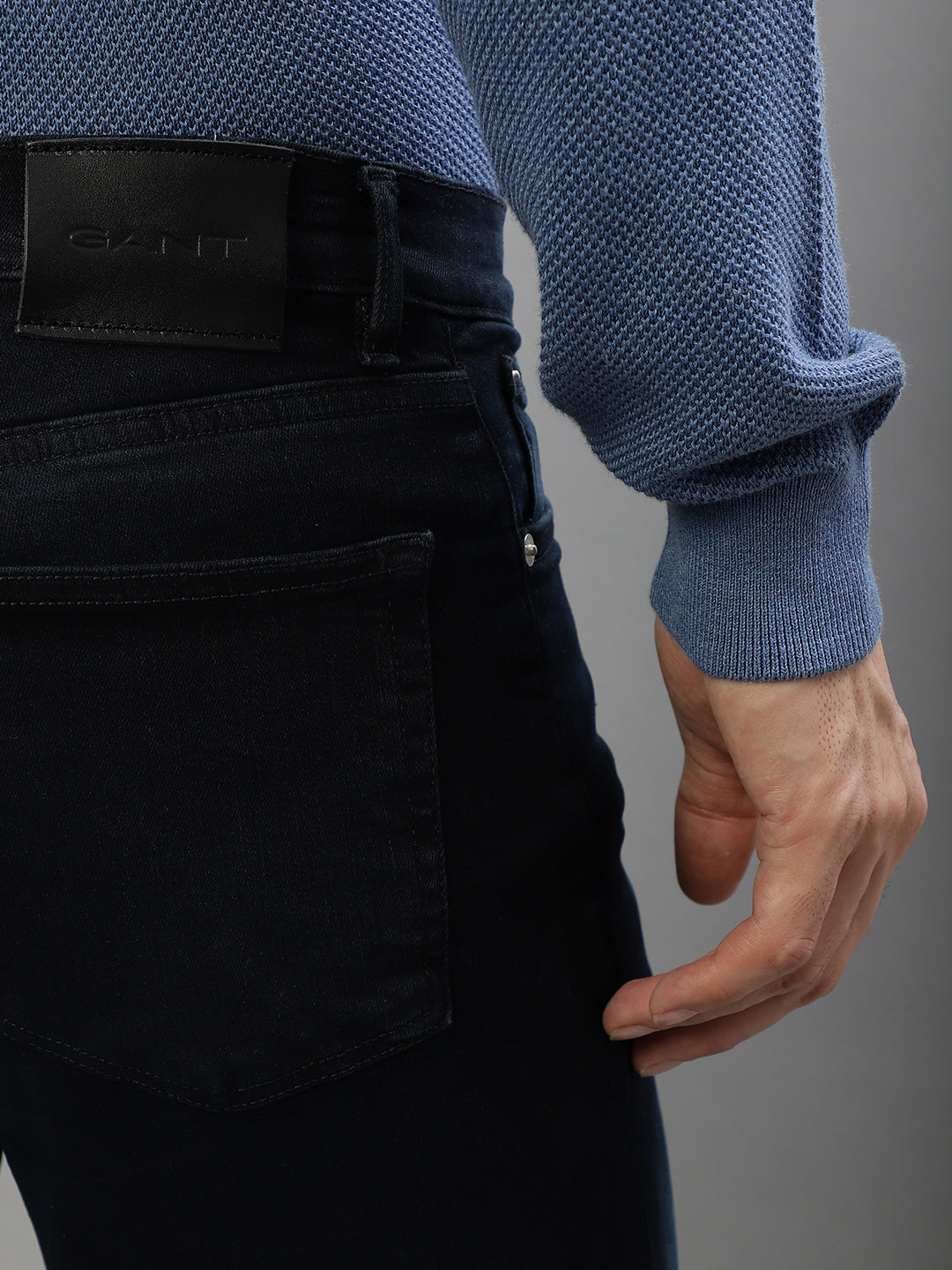 Gant Men Blue Washed Extra Slim Fit Jeans