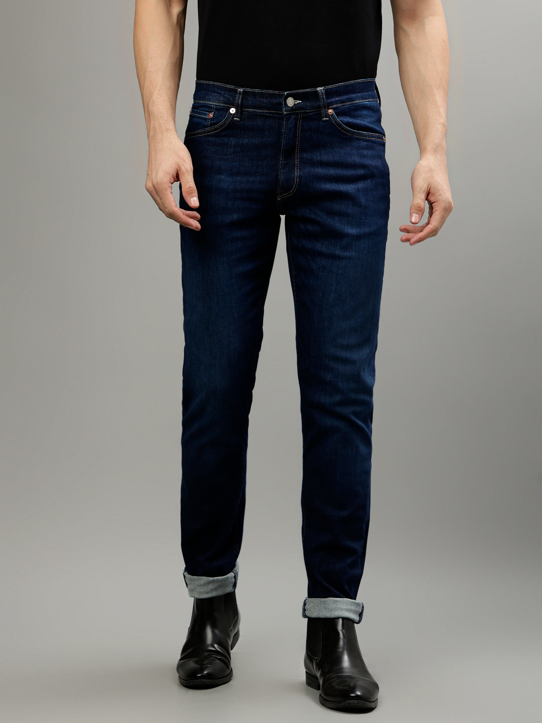 Gant Men Blue Washed Extra Slim Fit Jeans