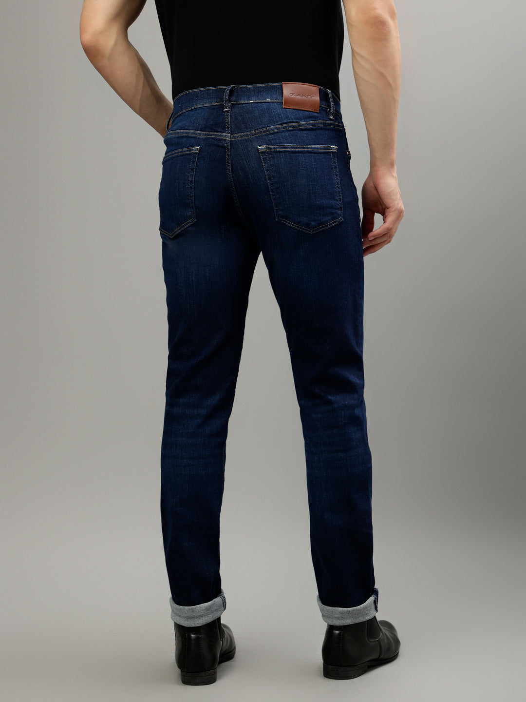 Gant Men Blue Washed Extra Slim Fit Jeans