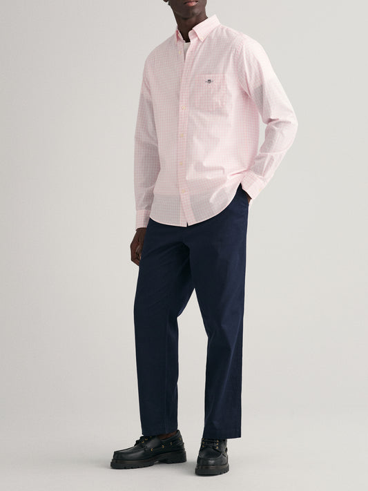 Gant Pink Fashion Checked Regular Fit Shirt