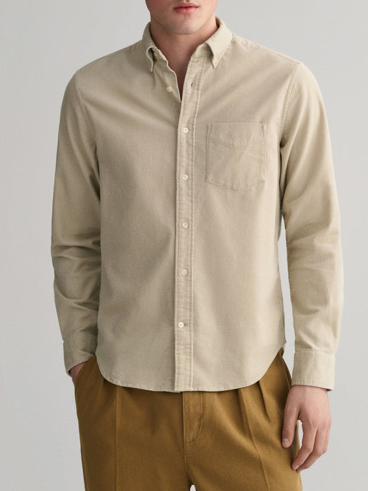Gant Beige Fashion Regular Fit Shirt